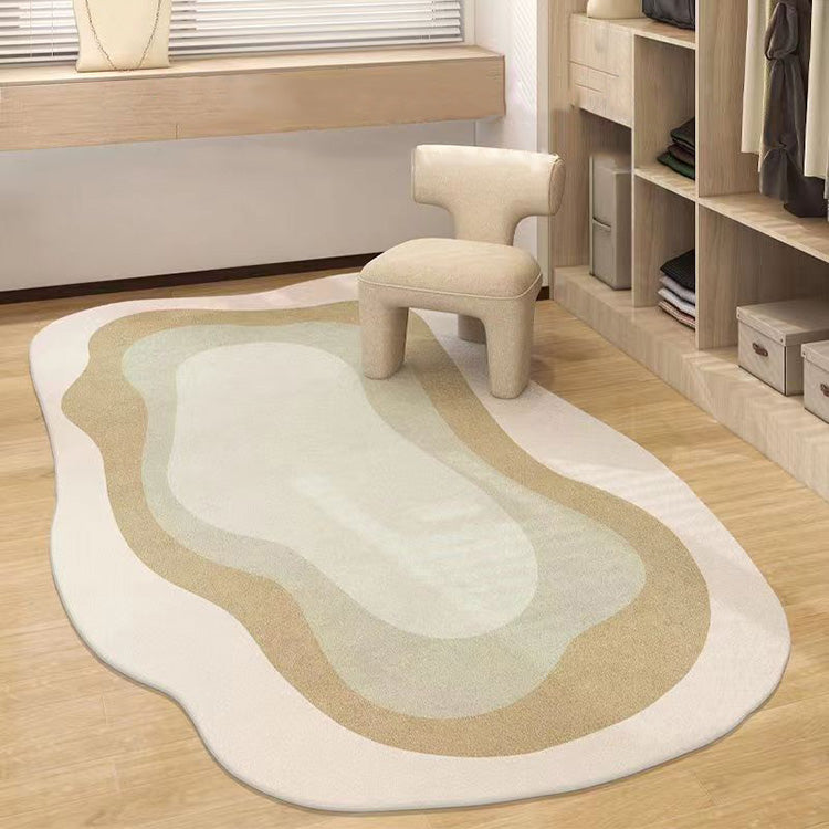 Irregular Area Rug - Polyester with TPR Non-Slip Backing
