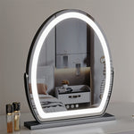 Oval LED Vanity Mirror - 3 Light Modes with Touch Dimming