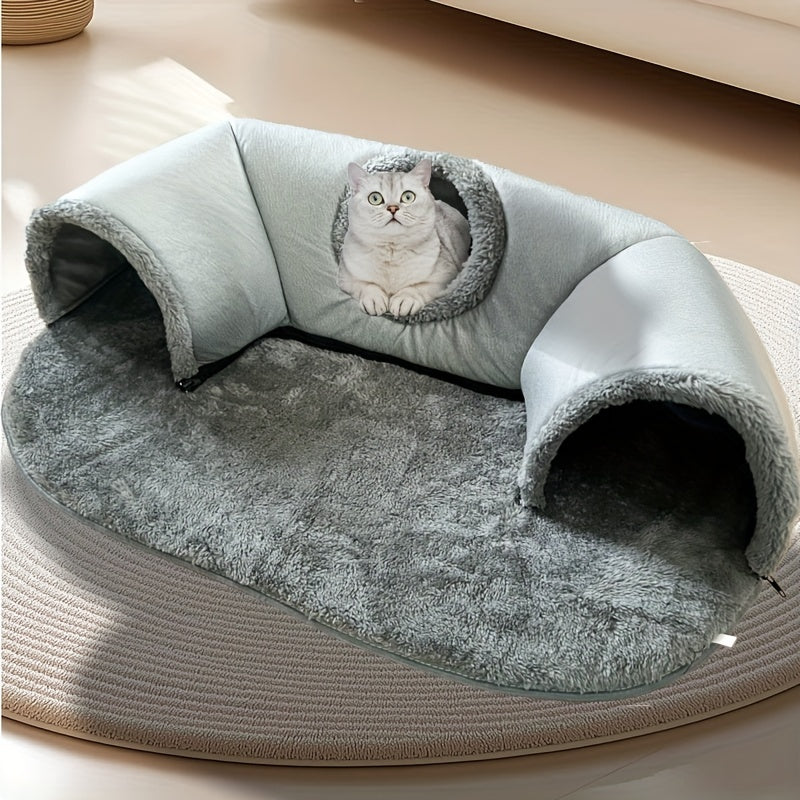 In-1 Cat Tunnel, Cat Bed and Playhouse