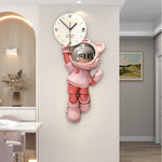 Astronaut Wall Clock - MDF Cartoon Design with Silent Sweep Movement
