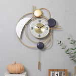Metal Wall Clock - Silent Sweep Swing Design