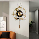 Metal Wall Clock - Silent Sweep Swing Design