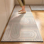 Kitchen Floor Mat - Absorbent Diatom Mud with Rubber Backing