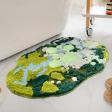 3D Moss Bath Rug - Tufted Microfibre Polyester