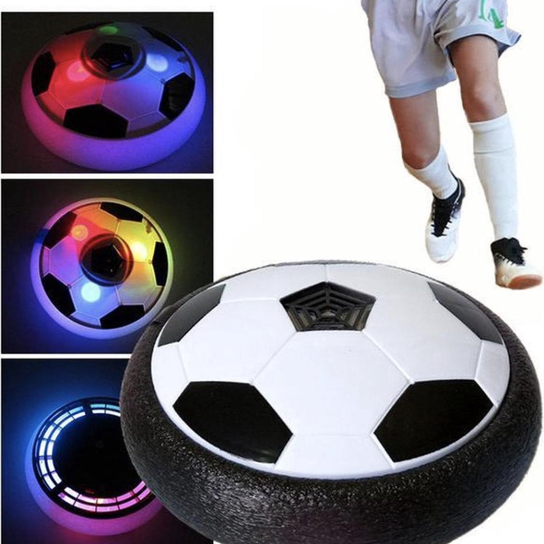 Play AirBall - Indoor Hover Football with Soft Bumper