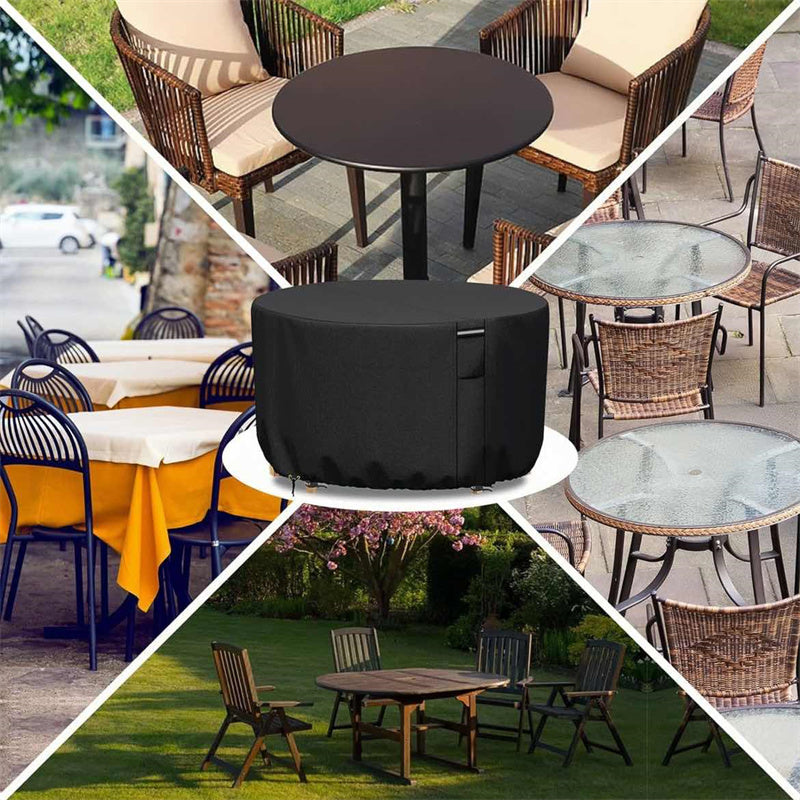 Round Garden Furniture Cover with Air Vent