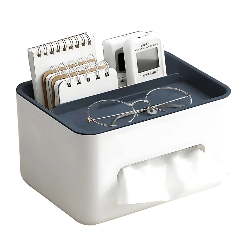 Tissue Box Desk Organiser for Everyday Home Organisation