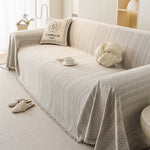 Chenille Sofa Cover - Reversible Anti-Scratch Furniture Protector