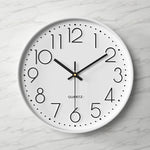 Modern Wall Clock - 12-Inch ABS Silent Sweep Design with Glass Cover