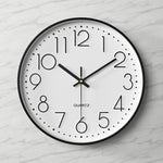 Modern Wall Clock - 12-Inch ABS Silent Sweep Design with Glass Cover