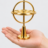 Metal Gyroscope Spinning Top with Pull Cord