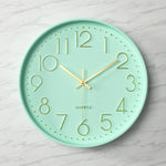 Modern Wall Clock - 12-Inch ABS Silent Sweep Design with Glass Cover