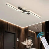 Modern Linear LED Ceiling Light with Dimmable Option