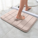 Memory Foam Bath Mat - Coral Fleece Non-Slip Rug 40-80 Cm