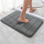 Memory Foam Bath Mat - Coral Fleece Non-Slip Rug 40-80 Cm