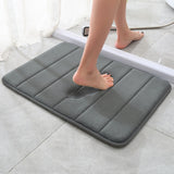 Memory Foam Bath Mat - Coral Fleece Non-Slip Rug 40-80 Cm