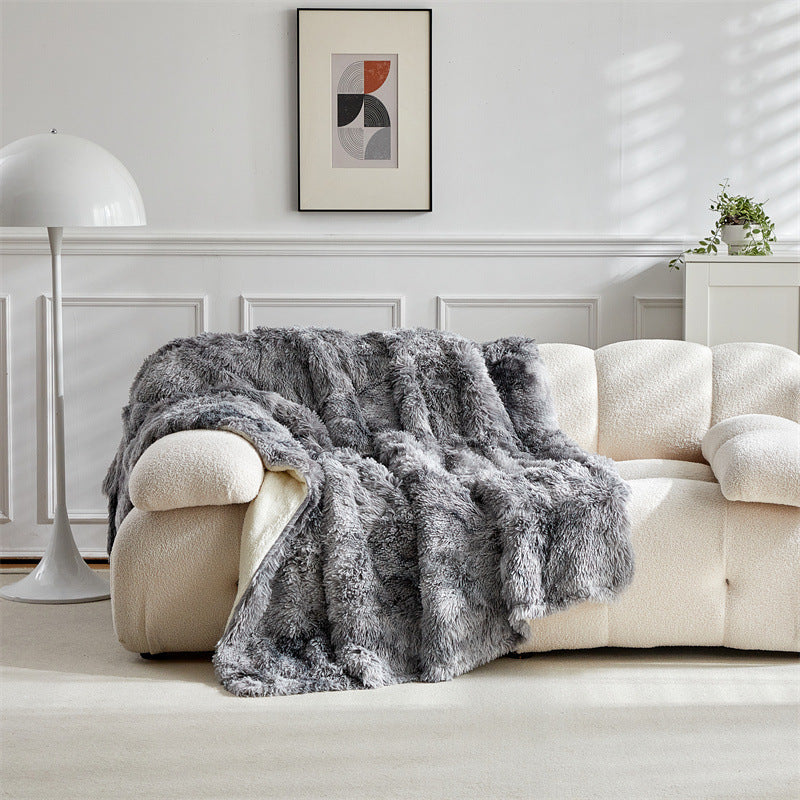 Fuzzy Throw Blanket - Microfibre Polyester Tie-Dye in 2 Sizes
