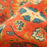 Bohemian Cotton Throw Blanket - Reversible Floral Design with Fringe