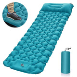 Inflatable Camping Mat with Pillow for Outdoor and Garden Use
