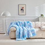 Fuzzy Throw Blanket - Microfibre Polyester Tie-Dye in 2 Sizes