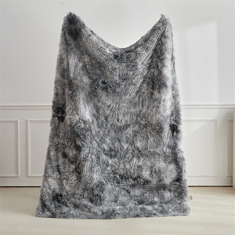 Fuzzy Throw Blanket - Microfibre Polyester Tie-Dye in 2 Sizes