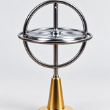 Metal Gyroscope Spinning Top with Pull Cord