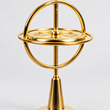 Metal Gyroscope Spinning Top with Pull Cord