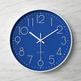 Modern Wall Clock - 12-Inch ABS Silent Sweep Design with Glass Cover