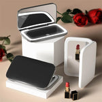 Travel Makeup Mirror - 1X/5X Double-Sided LED with 3 Light Tones