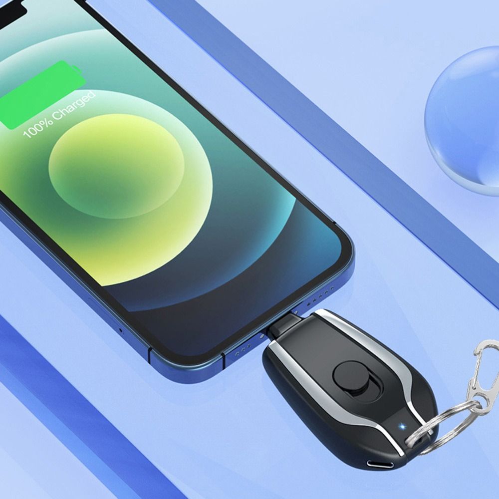 1500mAh Mini Portable Power Bank with Carabiner