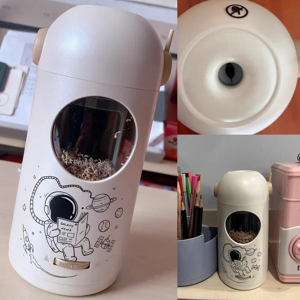 Rechargeable Astronaut Automatic Pencil Sharpener for DIY and Repair Tasks