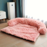 Soft Pet Sofa Bed With Bolster Neck Cushion