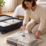 Travel Vacuum Storage Bag Set With Handheld Pump