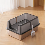 Extra Large Stainless Steel Open Cat Litter Box