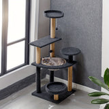 Multi-Level Cat Tree with Platforms, Scratching Posts and Toy