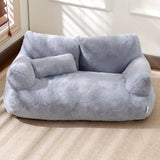 Gray Cat Sofa of Polyester with Removable Filling