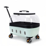 Transparent Cat Carrier With Ventilation and Storage Pocket