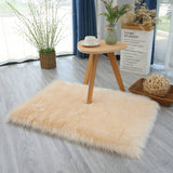 Fluffy Faux Fur Area Rug - Plush with Suede Backing