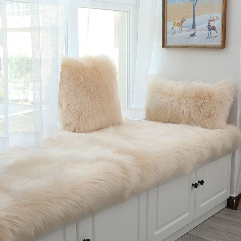 Fluffy Faux Fur Area Rug - Plush with Suede Backing