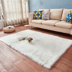 Fluffy Faux Fur Area Rug - Plush with Suede Backing