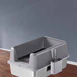 Extra Large Stainless Steel Open Cat Litter Box