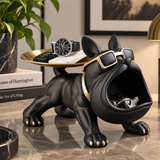 French Bulldog Butler - Polyresin Storage Tray Decoration