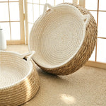 Woven Cat Basket with Oren and Jute Scratching Surface