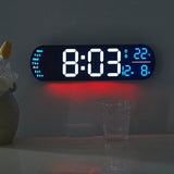 Digital Wall Clock - 14-Inch LED Display with Remote Control