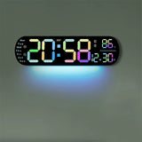 Digital Wall Clock - 14-Inch LED Display with Remote Control
