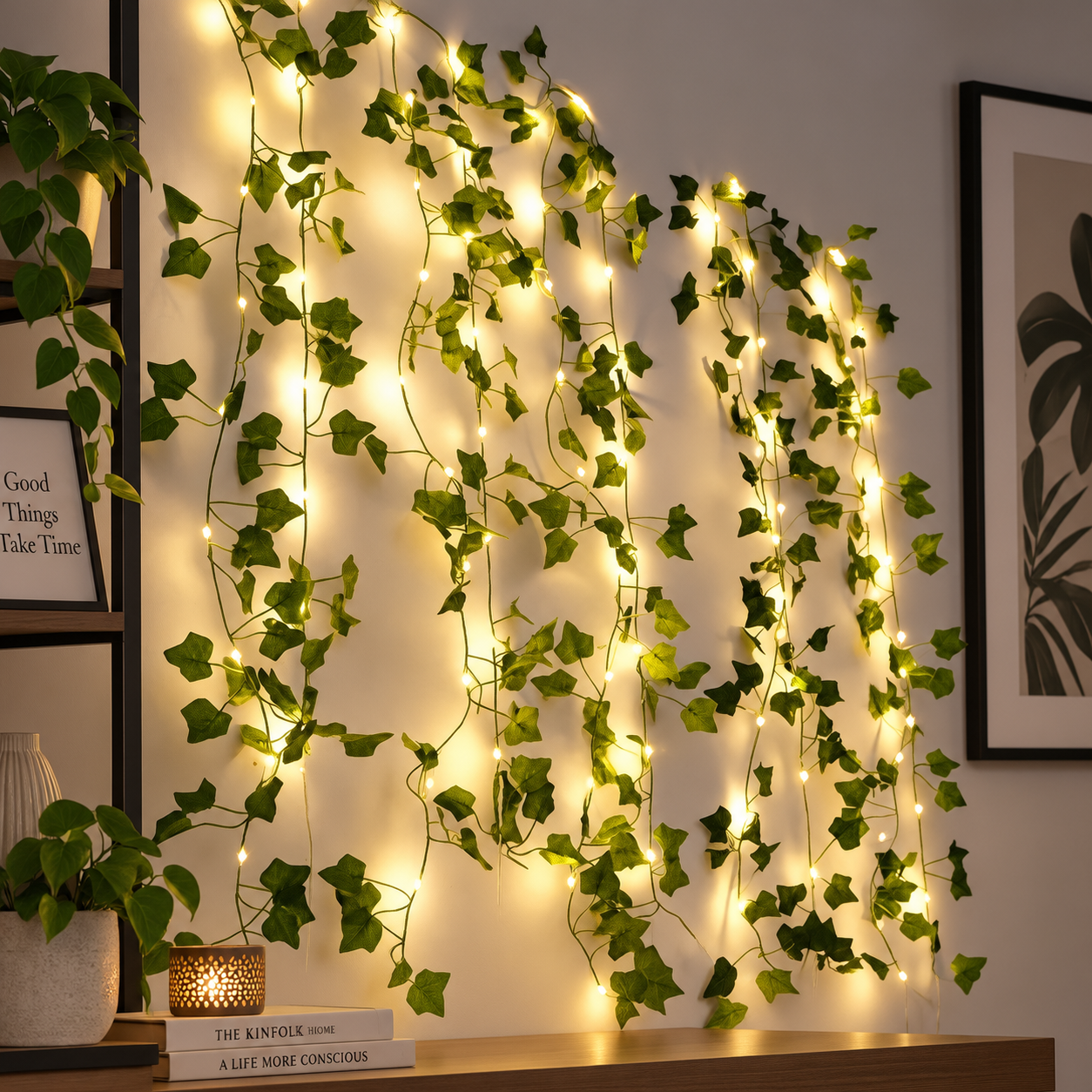 Ivy LED Light Garland - Warm White Battery Powered