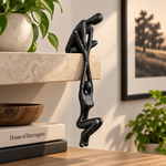 Couple Sculpture - Handmade Polystone for Modern Home Display