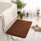 Memory Foam Bath Mat - Coral Fleece Non-Slip Rug 40-80 Cm
