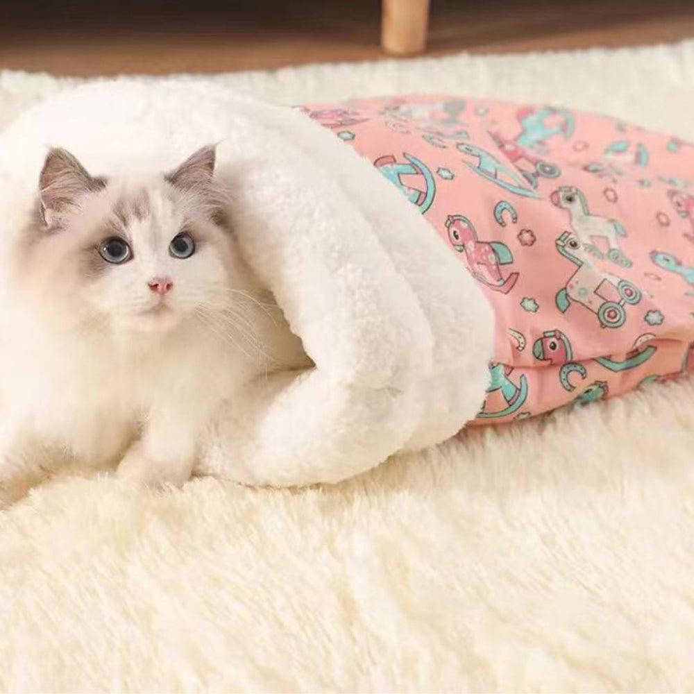 Warm Cat Sleeping Bag for Everyday Pet Care
