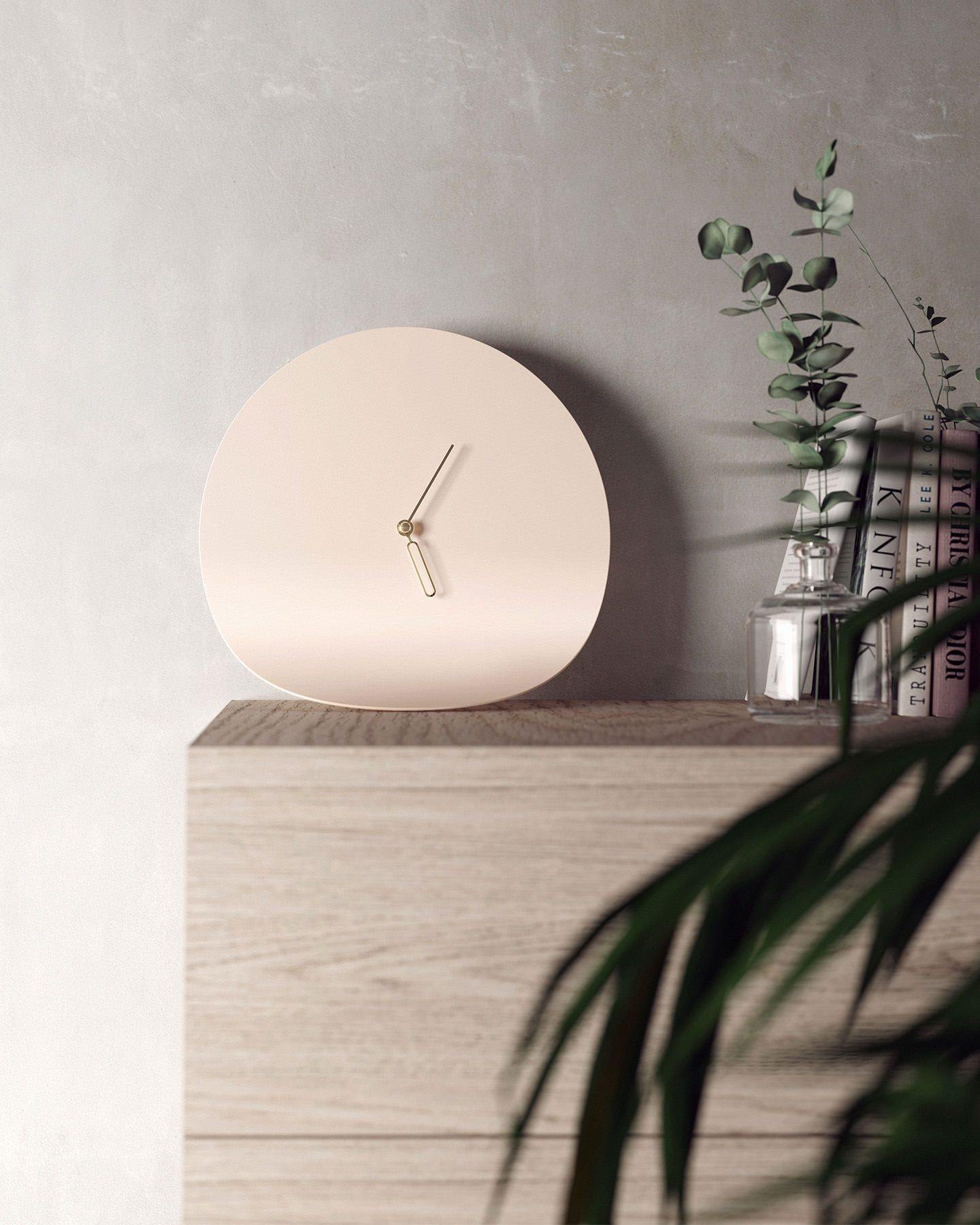 Curved Corner Wall Clock for Home Display